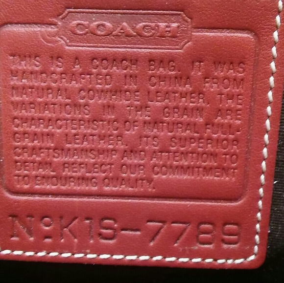 Coach Red Leather Hobo - Picture 2 of 4
